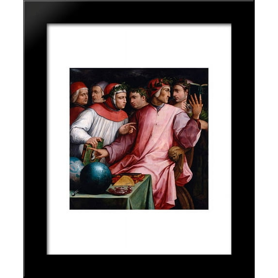 Italian Humanists (Six Tuscan Poets) 20x24 Framed Art Print by Giorgio Vasari