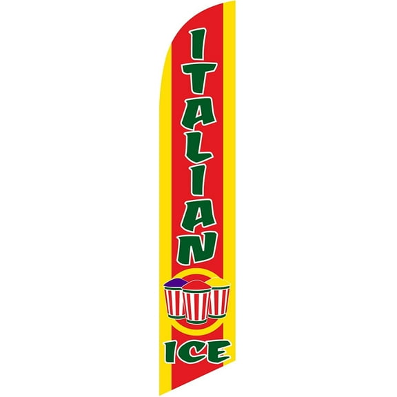 Italian Ice Feather Banner Swooper Flag, Replacement Flag Only