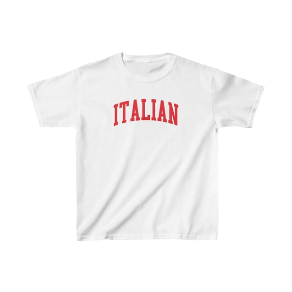 Italian Italy Kids Shirt Gifts Youth Tee Tshirt