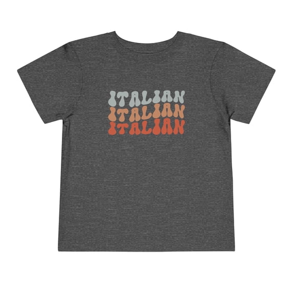 Italian Italy Retro 70s Toddler Shirt Gifts Boy Girl Size 2T-5T