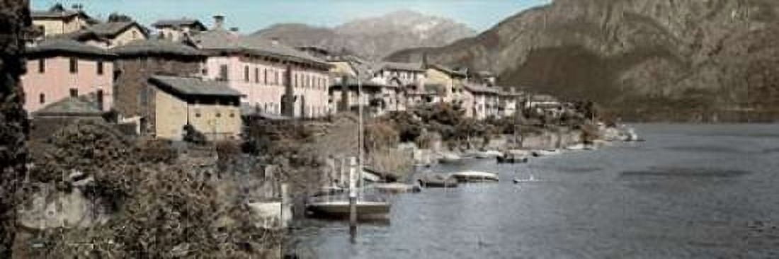 Italian Lake Pano - 1 Canvas Art - Alan Blaustein (8 x 24)