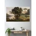 thumbnail image 1 of Italian Landscape (Site D'Italie, Soleil Levant) Poster Wall Art, Modern Wall Decor For Living Room Bedroom, 8x12 UNFRAMED, 1 of 3