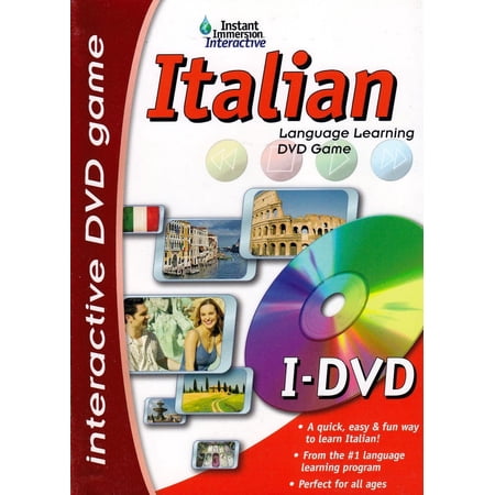 Italian Language Learning Interactive DVD Game - Works with DVD Player, TV & Remote