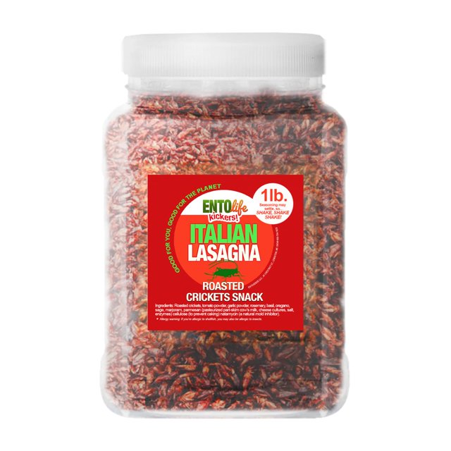 Italian Lasagna Flavored Edible Cricket Pound Size Crickets you can