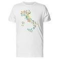 thumbnail image 1 of Italian Map With Landmarks T-Shirt Men -Image by Shutterstock, Male Large, 1 of 2