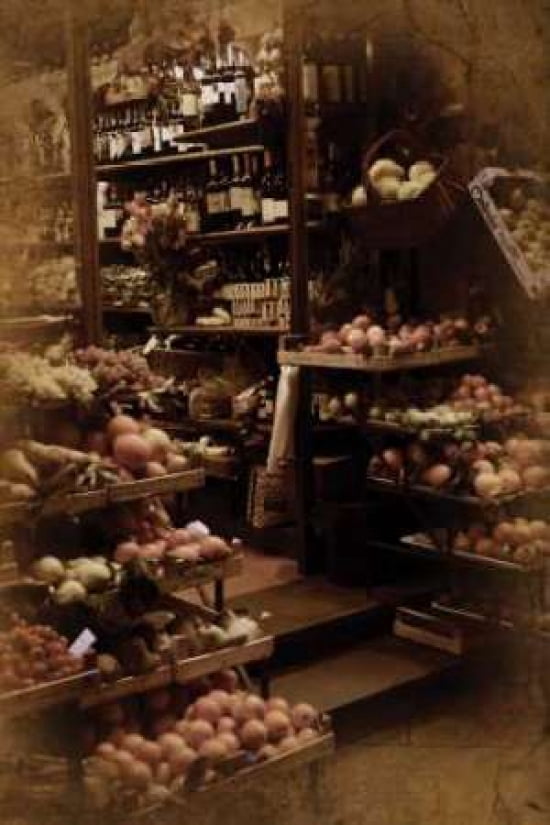 Italian Market II Canvas Art - John Warren (12 x 18)
