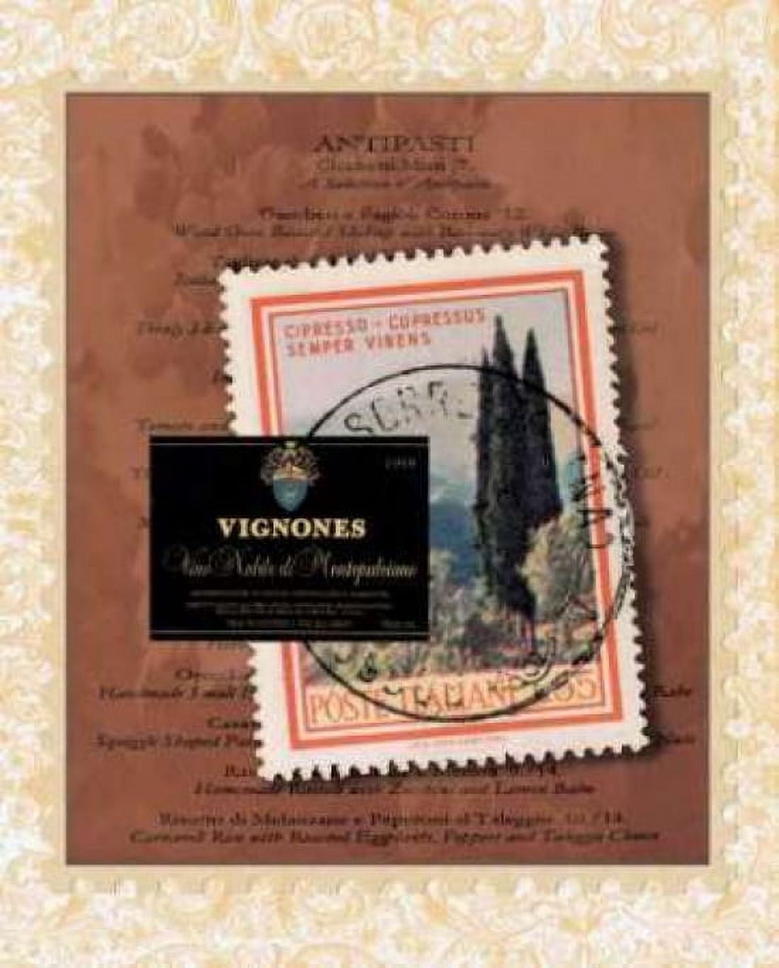 Italian Menu Canvas Art - Jennifer Matla (24 x 30)