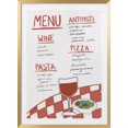 thumbnail image 1 of Italian Menu Framed Art Modern Wall Decor, 1 of 15