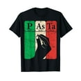 thumbnail image 1 of Italian Pasta Periodic Table Elements Italian Hand Gesture T-Shirt Men Women Casual Vintage T-Shirt, 1 of 5