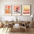thumbnail image 1 of Italian Pasta Pizza And Wine Set of 3 Prints, Kitchen Wall Art, Modern Italian Quote Prints, Modern Pink Food Trendy Posters, Eclectic Art, Italian Restaurant Art Decoration, No Frame, 1 of 4