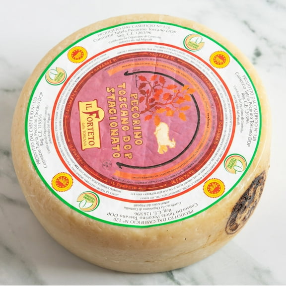 Italian Pecorino Toscano Stagionato DOP - Whole Cheese Wheel (4 pound)