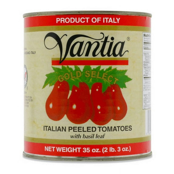 Italian Peeled Tomatoes with Basil Leaf 28 oz (PACKS OF 6)