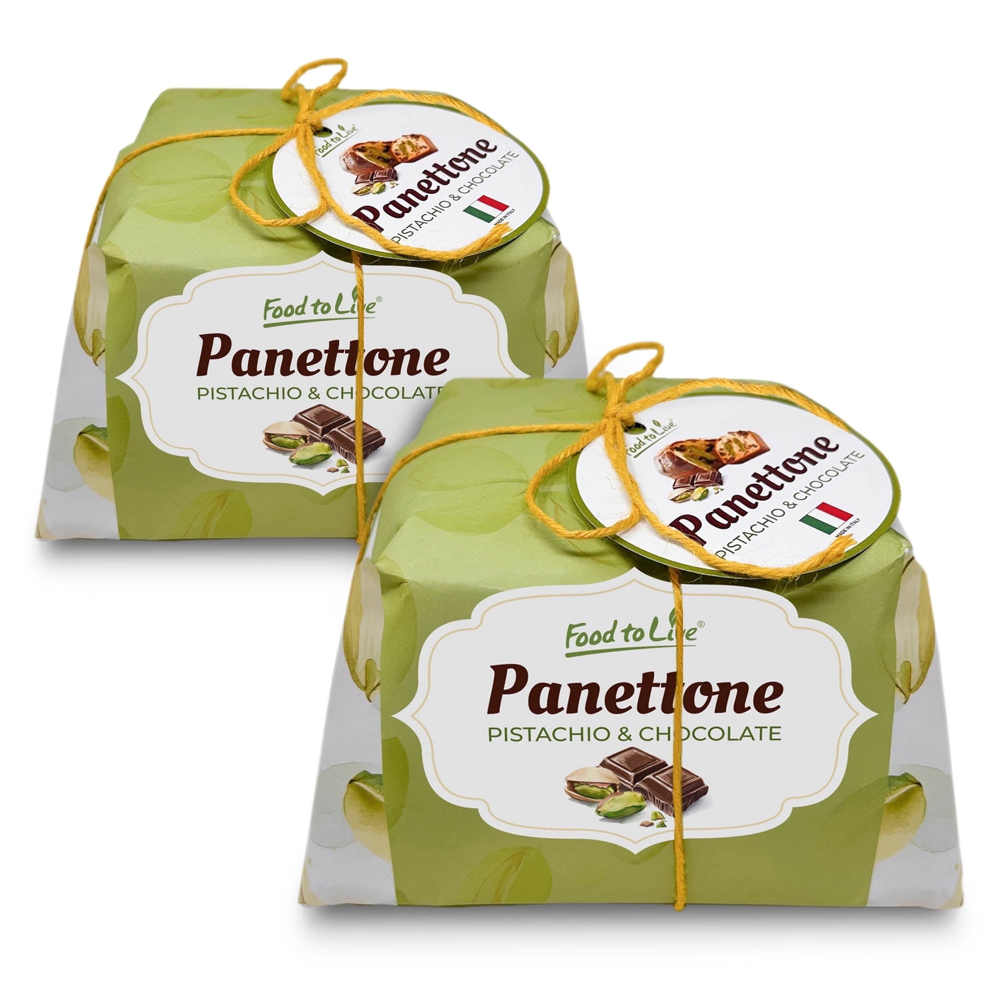 Walmart Deals of Walmart Black Friday Deals 2025 - Food to Live Italian Pistachio and Chocolate Panettone, Pack of 2- Artisan Holiday Bread, Festive Dessert, Premium Gift, Traditional Baked Loaf, 750g (1.65 lb) x 2