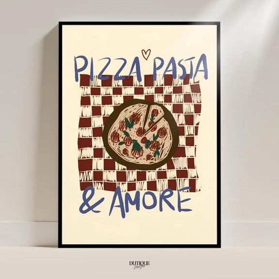 Italian Pizza Pasta Kitchen Wall Art Home Decor