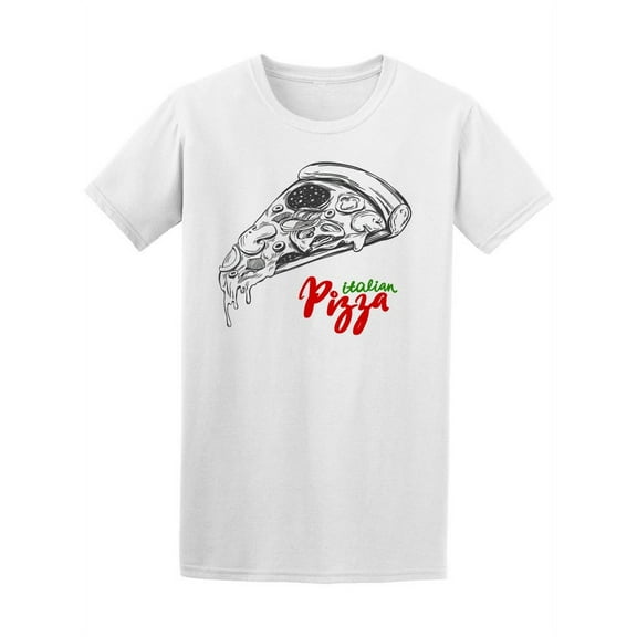 Italian Pizza Slice T-Shirt Men -Image by Shutterstock, Male Small