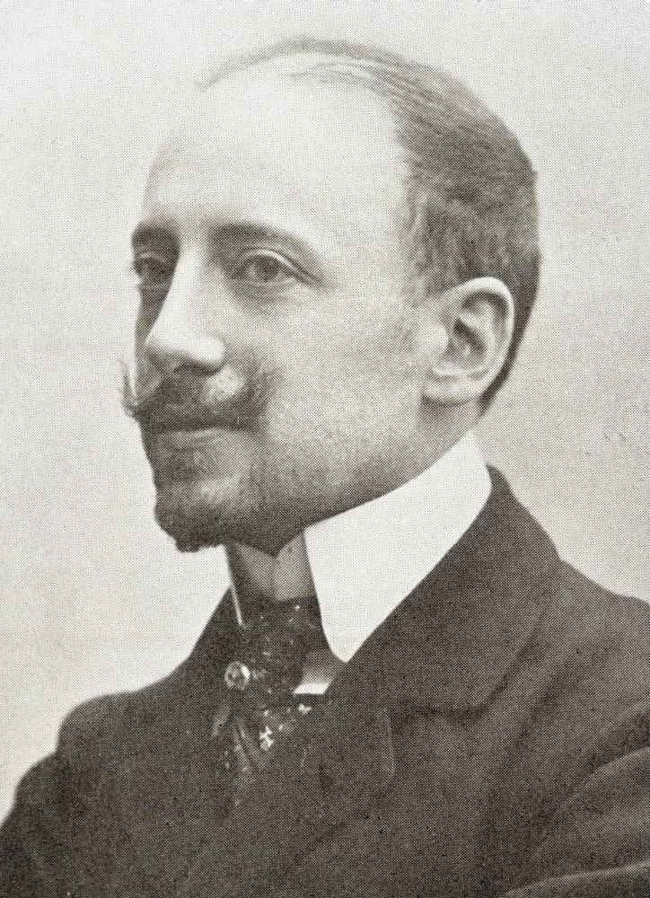 Italian Poet Writer Aviator Gabriele D Annunzio 1863 To 1938 Canvas Art - Ken Welsh Design Pics (12 x 17)