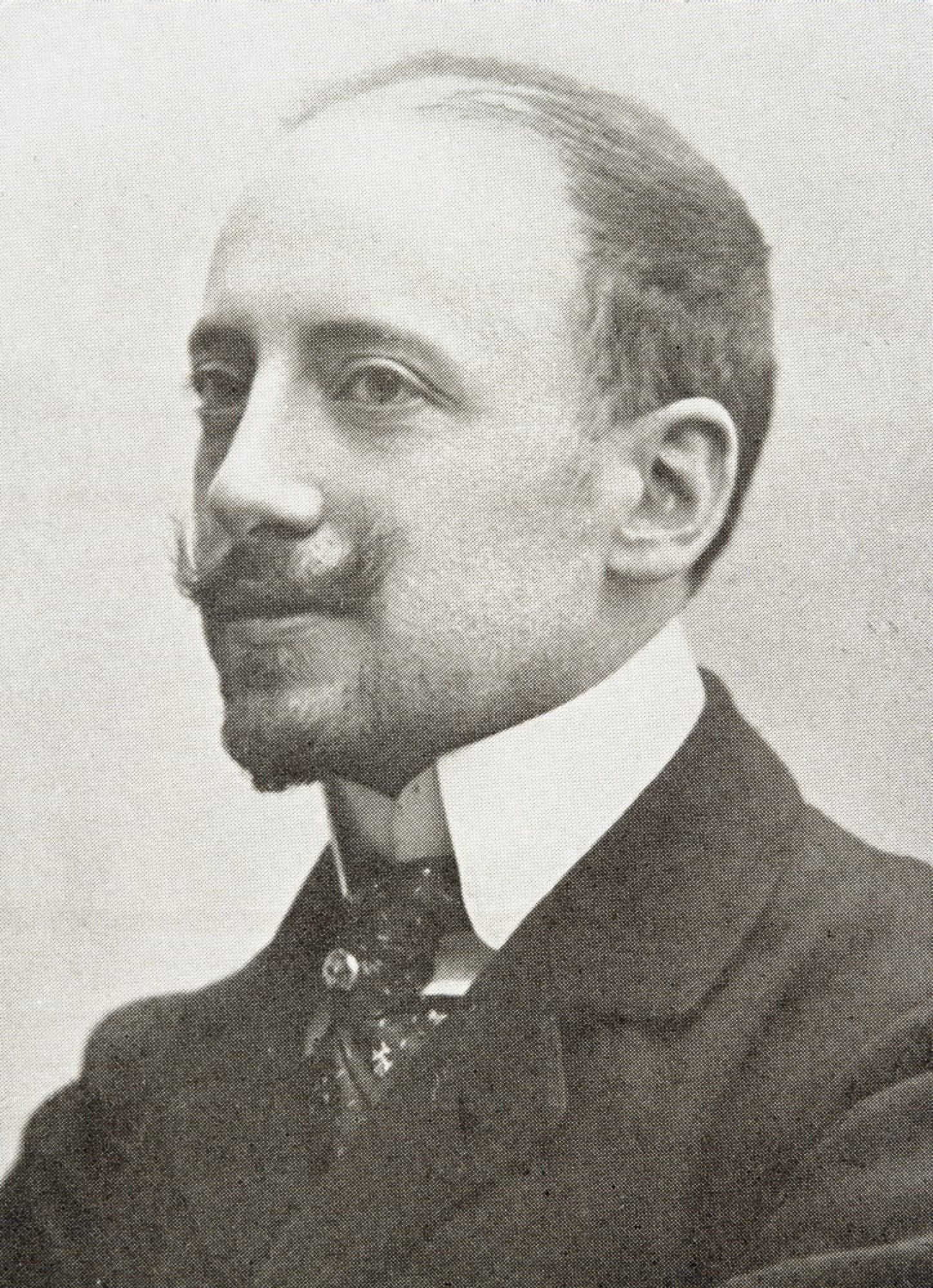 Italian Poet Writer Aviator Gabriele D Annunzio 1863 To 1938 Canvas Art - Ken Welsh Design Pics (24 x 34)