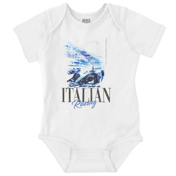 Italian Racing European Championship Bodysuit Jumper Boys Infant Baby Brisco Brands 12M