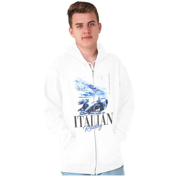 Italian Racing European Championship Men's Big & Tall Graphic Zip Up Hoodie Brisco Brands 5X
