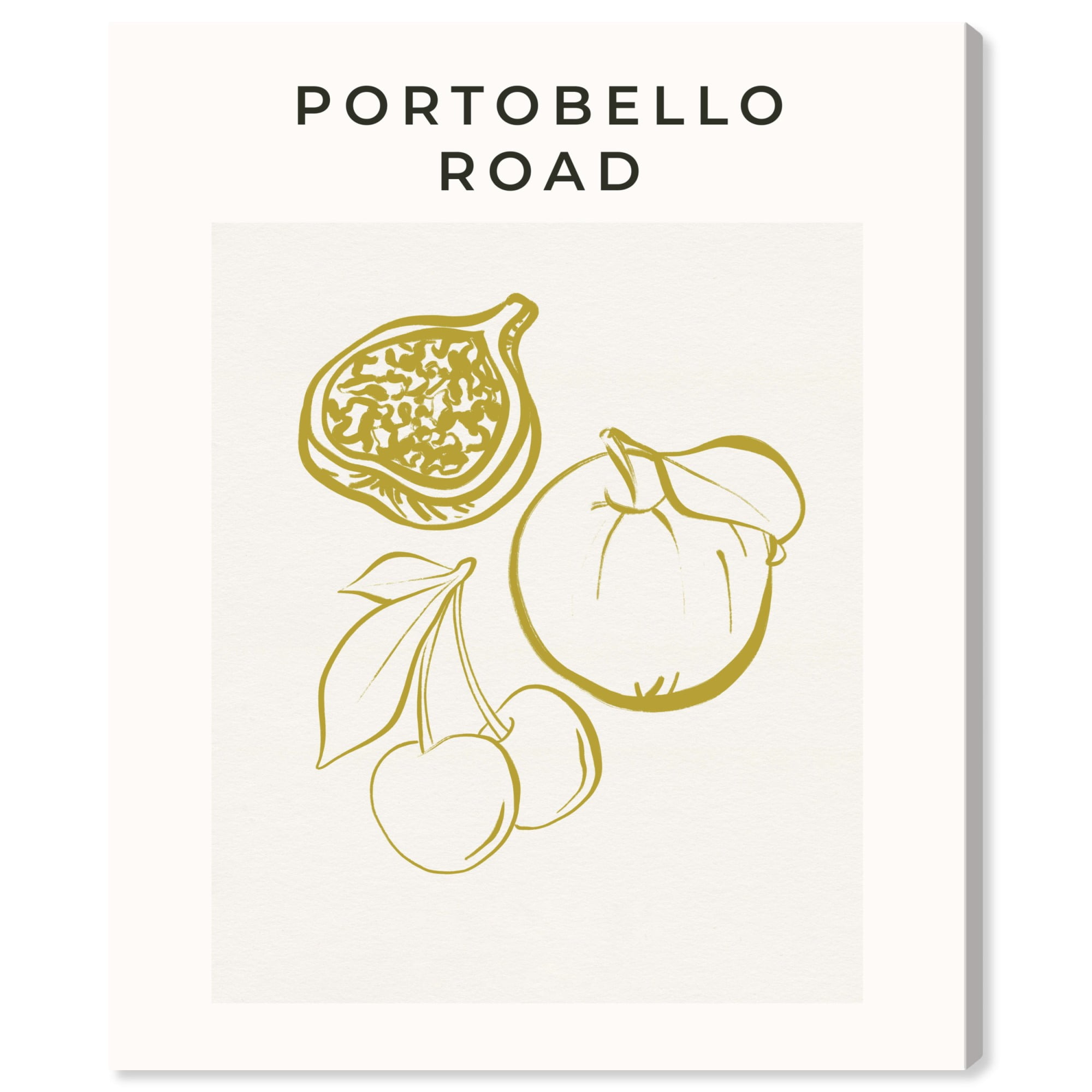 Portobello Road Fruits Boho Minimalist Canvas Art, 16" x 20"