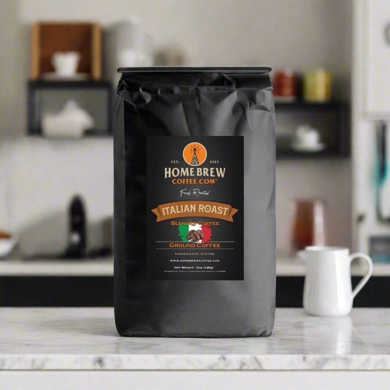 Italian Roast (Blended) coffee, 12 oz., 1 lb., 2 lbs., Ground or Whole Bean