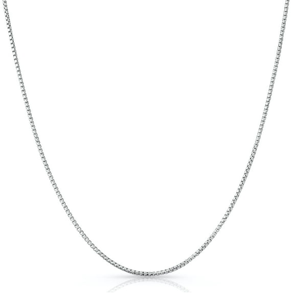Italian Round Box Chain Sterling Silver 2MM, Solid 925 Italy, Next Level Jewelry