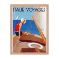 thumbnail image 1 of Italian Sailing - Travel in Italy, 1934. Framed Vintage Travel Poster, 1 of 1
