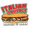 thumbnail image 1 of Italian Sausage 16" Decal Concession Stand Food Truck Sticker, 1 of 2
