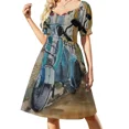 thumbnail image 1 of Italian Scooter Sleeveless Dress clothes dress dress women summer, 1 of 6