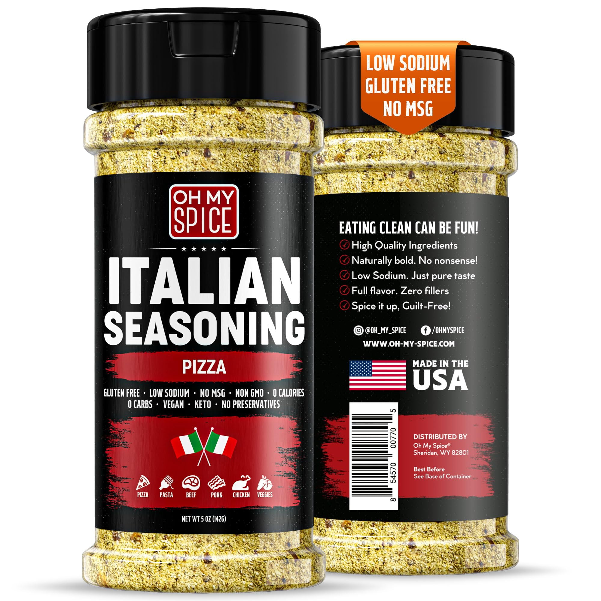 Italian Seasoning Blend Pizza IRF13 Spice Mix - Gluten Low Sodium Pizza ...
