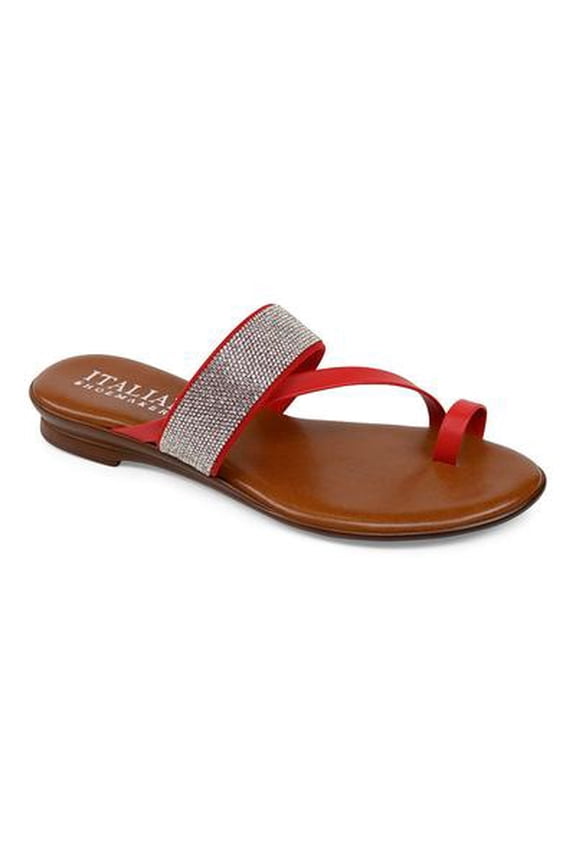 Ryann Toe Loop Sandals for Women, Red, 7.5M