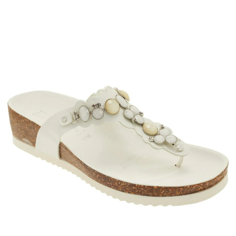 Italian Shoemakers Vixi Embellished Thong Sandal Walmart