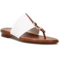 thumbnail image 1 of Italian Shoemakers Women's Selah Thong Sandal (White, 9), 1 of 1