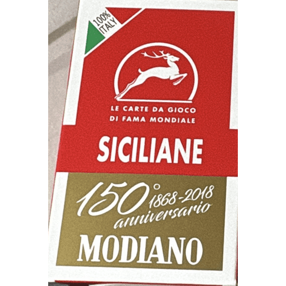 Italian Sicilian Scopa Playing Cards by Modiano