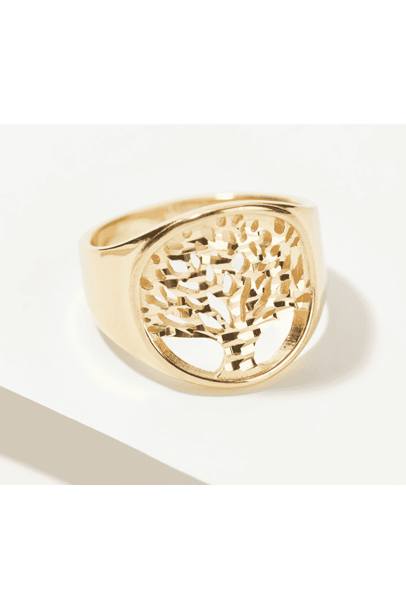 Serling Goldclad Tree of Life Graduated Band Ring, Size 8