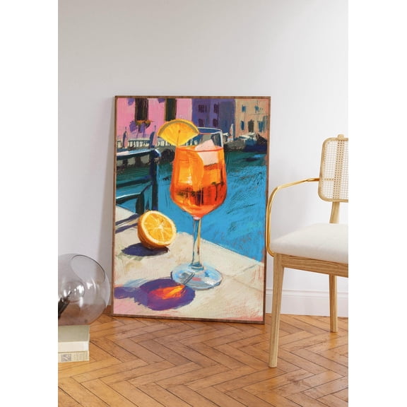 Italian Spritz Cocktail Summer Aperitif Poster Unframed Paper Print