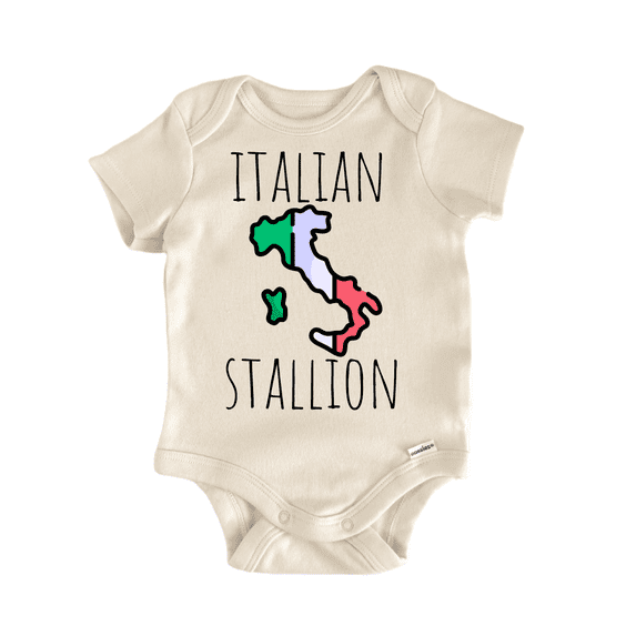Italian Stallion Italy Newborn Baby Bodysuit
