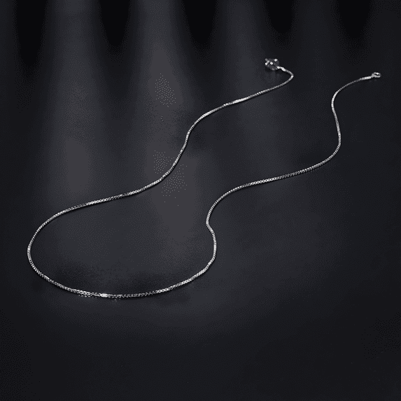 Italian Sterling Silver 18 Inch Box Chains