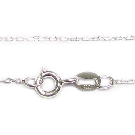Italian Sterling Silver Anchor Cable Rolo Chain Necklace Spring Clasp 18''