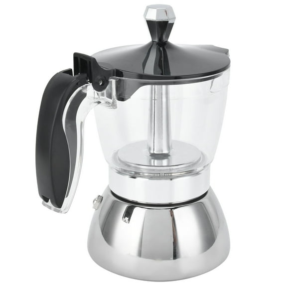 Italian Stovetop Maker, 4 Cup Stainless Steel Coffee Maker Stovetop Moka Pot Coffee Maker Kitchen Supplies