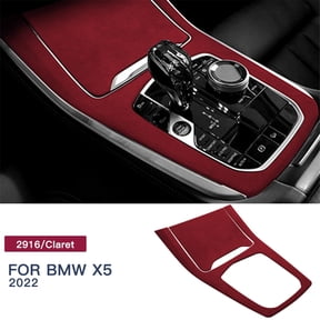 Italian Suede Center Console Interior Accessories for 2019-2023 BMW X5 G05 and 2019-2023 BMW X7 G07, Wind Red