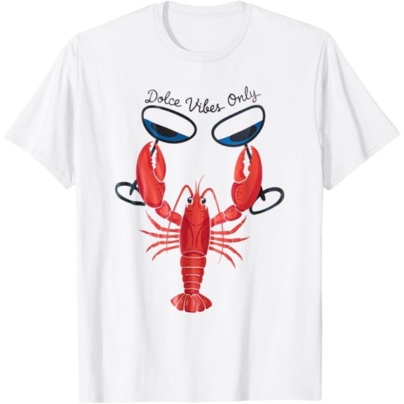 Italian Summer Dolce Vibes Only Vibes Martini Red Lobster T-Shirt Unisex S-5XL Hot Trending Shirt, Vintage Birthday Gift