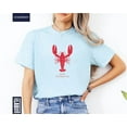 thumbnail image 1 of Italian Summer Shirt, Coastal Tee, Nautical Fisherman Style, Summer Vacation Shirt, Lobster Lover Shirt, 1 of 5