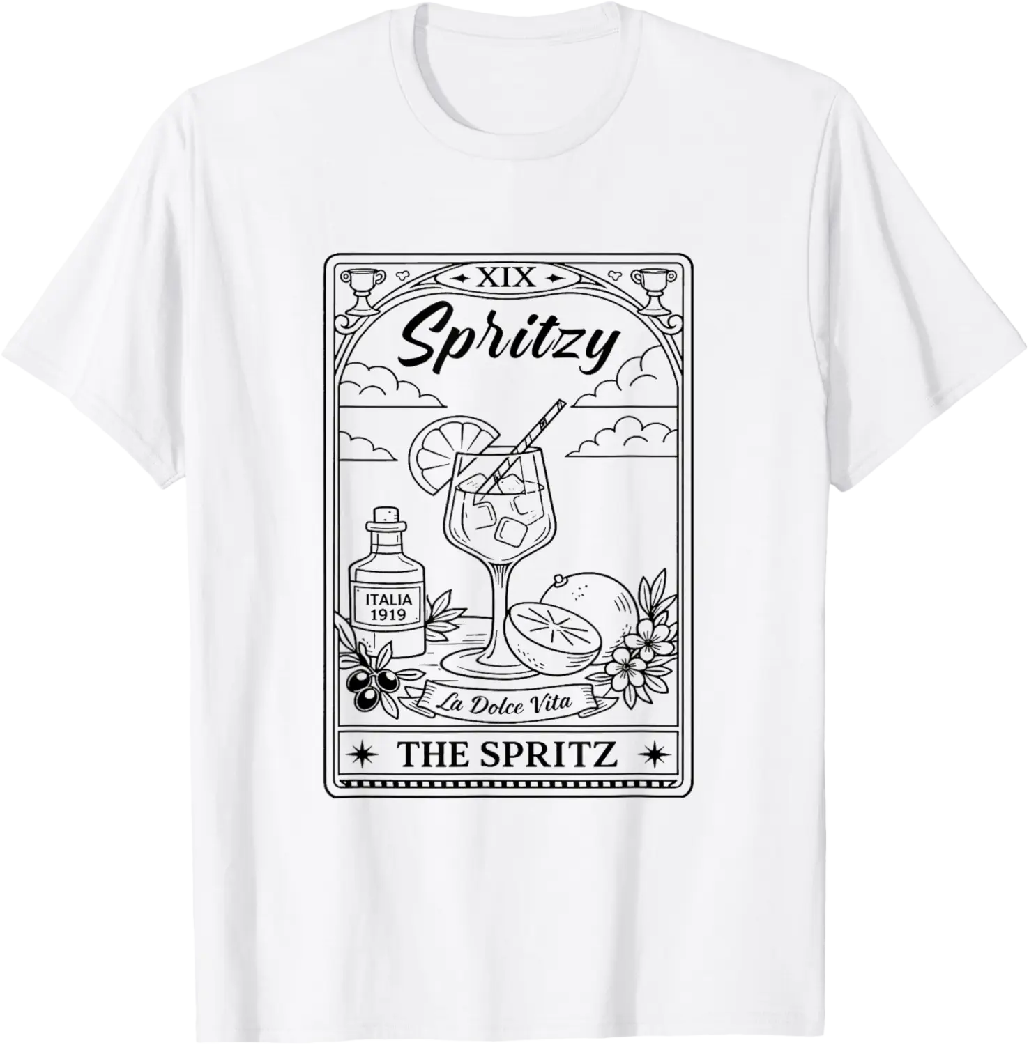 Italian Summer, Spritz Veneto Cocktail Art, Aperitivo T-Shirt