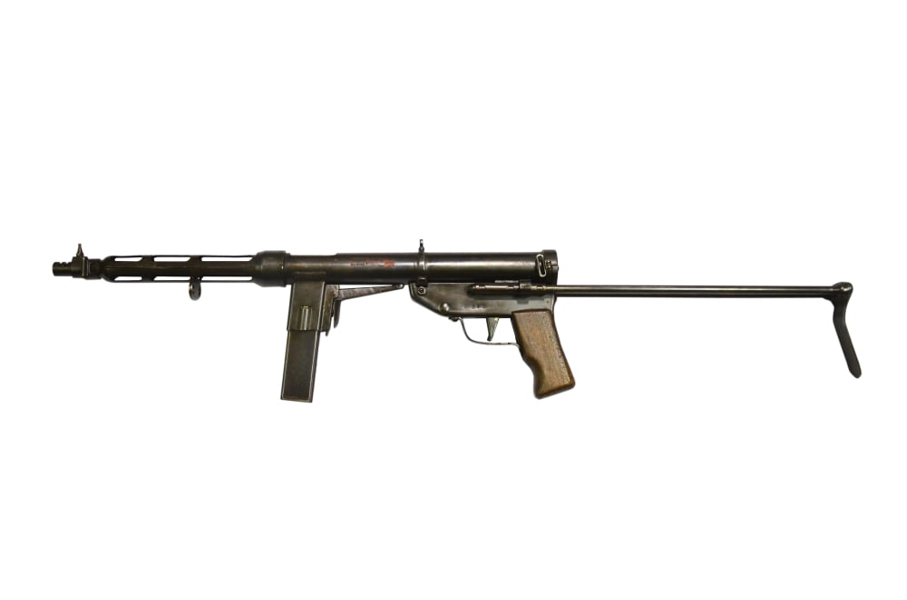 Italian TZ-45 9mm submachine gun Canvas Art - Andrew ChittockStocktrek Images (35 x 23)