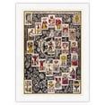 thumbnail image 1 of Italian Tarot Deck - Tarot of Marseilles - Vintage Magic Poster c.1860 - Japanese Unryu Rice Paper Art Print (Unframed) 12 x 16 in, 1 of 4
