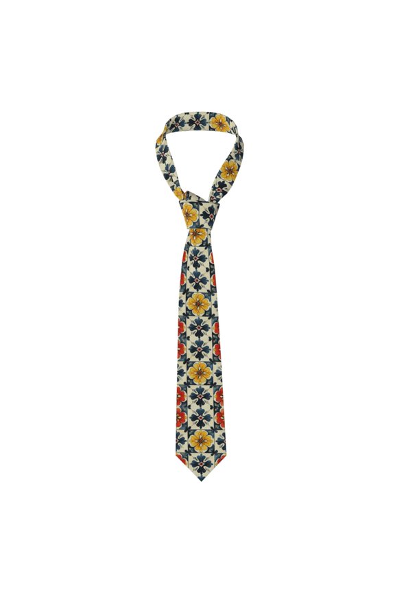 Italian Theme Pattern Men's Formal Necktie Business Suit Accessory Ties for Weddings Banquets Office Gift
