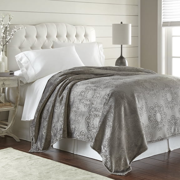 Italian Tile, Hot-Pressed Velvet Plush Blanket Collection