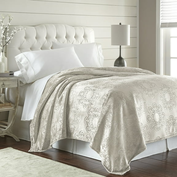 Italian Tile, Hot-Pressed Velvet Plush Blanket Collection