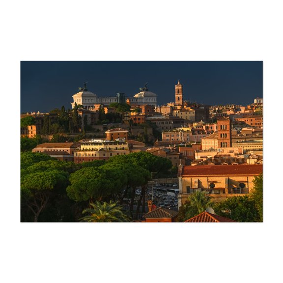 Italian Vacations - Rome Historic Center Before the Storm - Lazio Italy Photography Unframed Wall Art Print 5 x 7 inches